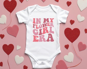 In My Flower Girl Era Onesie®, Wedding Souvenir Gift, Flower Girl Onesie®, Bridal Party Shirt for Kids, Wedding Party Kids Shirt.