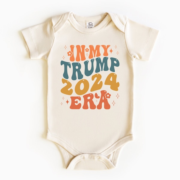 In My Trump 2024 Era Toddler Onesie® , Donald Trump Baby Gift Bodysuits, American Outfit Toddler & Onesie®, Baby Shower Gift.