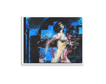 Motoko's Destruction (premium acrylic painting print)