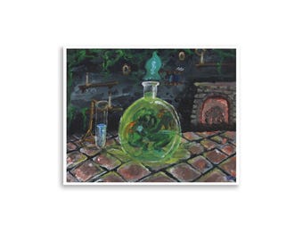 The Potion Lab (premium acrylic art print)