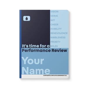 Seth Milchicks Performance Review Report Personalized Severance Inspired Notebook