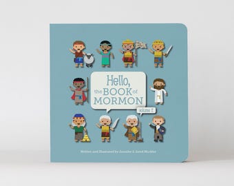 Book of Mormon Board Book for Kids, Vol 2 - Rhyming Scripture Stories, LDS Baptism Gift & Primary Nursery Book