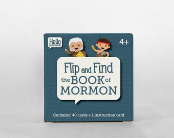 Book of Mormon Memory Matching Game for Kids - 40 Card Scripture Game for Family Home Evening & Primary