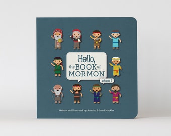Book of Mormon Board Book for Kids, Vol 1 - Rhyming Scripture Stories, LDS Baby Gift & Primary Nursery Book