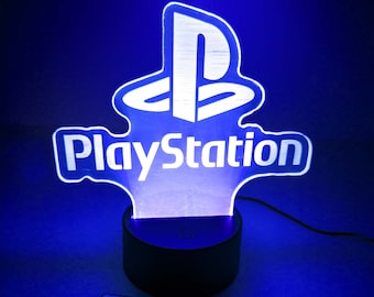 Engraved PlayStation LED Sign – Sony Console Edge-Lit Display
