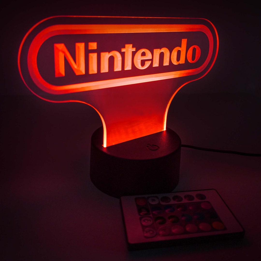 Engraved Nintendo LED Sign – Classic Console Edge-lit Display - Etsy UK