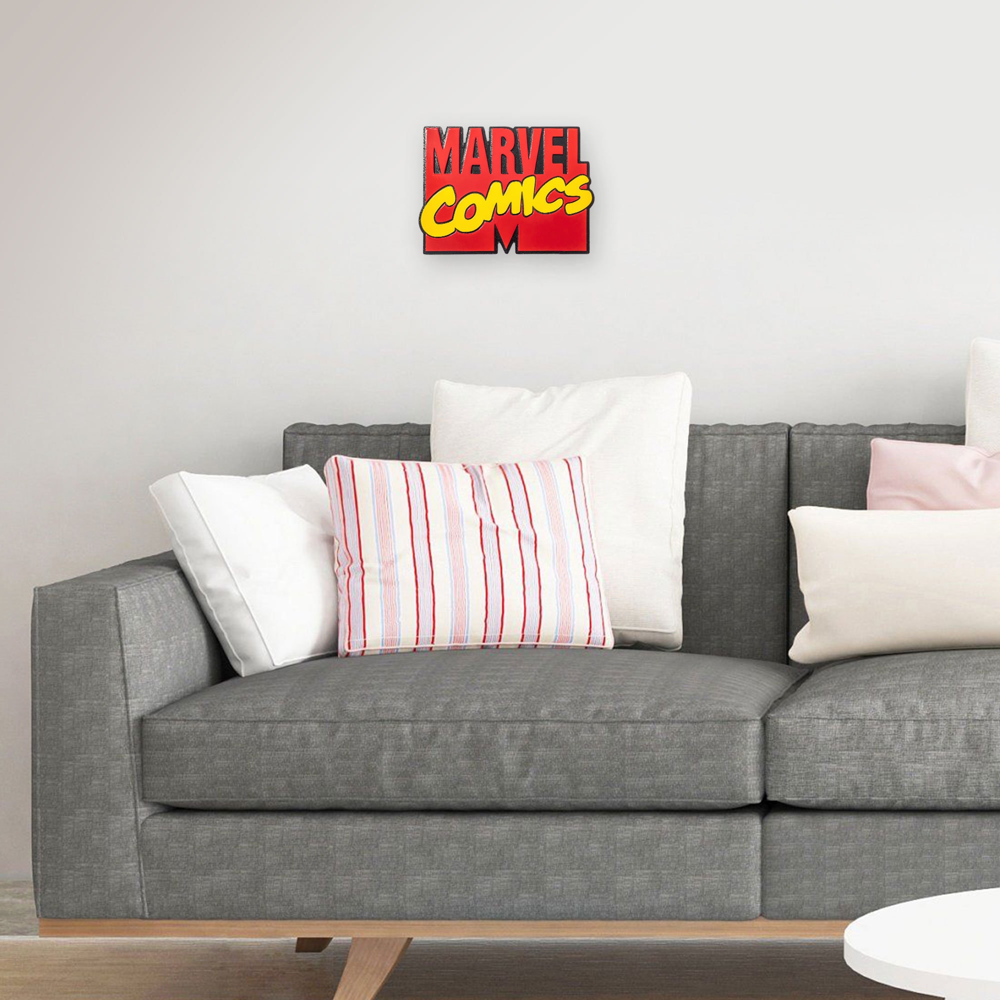 Marvel Comick Sign Engraved Marvel Comics Logo Sign – Retro Superhero Wall Display - Etsy