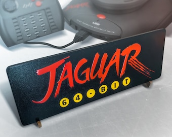 Engraved Atari Jaguar Logo Sign – Retro Console Display