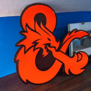 Engraved Dragon D&D Wall Art Decor