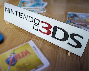 Engraved Nintendo 3DS Logo Sign – Retro Handheld Display