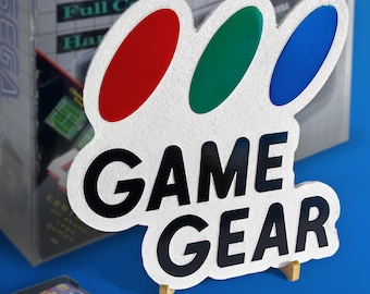 Engraved Sega Game Gear Logo Sign – Retro Console Display