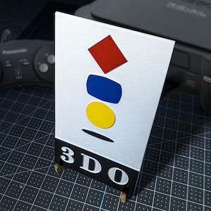Large 3DO Logo Wood Sign – CNC Engraved Video Game Wall Art – Retro Gaming Decor