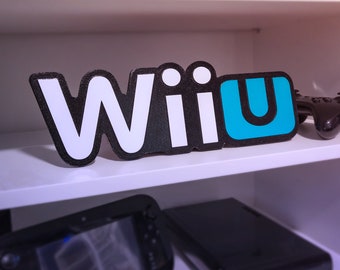 Engraved Wii U Logo Sign – Nintendo Console Display