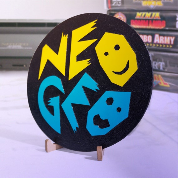 Engraved Neo Geo Logo Sign – Retro SNK Arcade Display