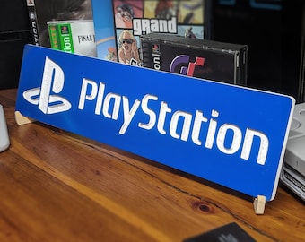 Engraved PlayStation Logo Sign – Retro Sony Gaming Display
