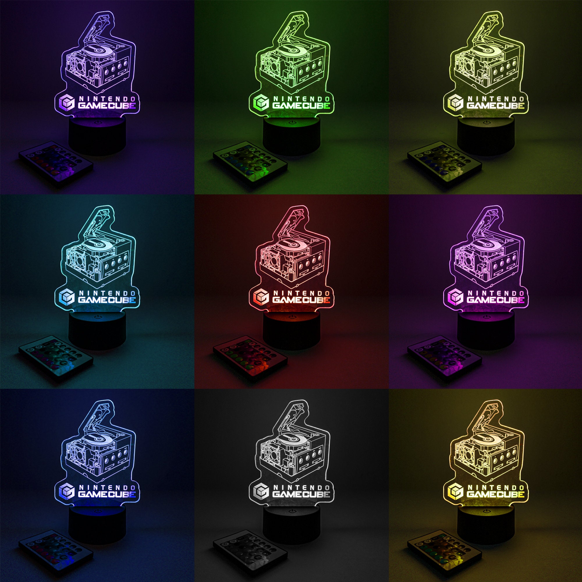 Led Gamecube Sign Engraved Gamecube LED Sign – Nintendo Edge-lit Console Display - Etsy