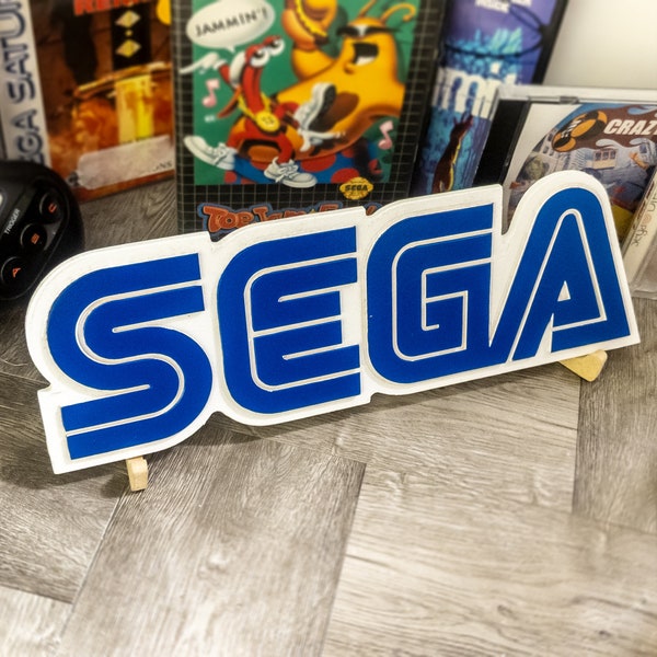 Large Engraved SEGA Logo Video Game Wall Art Collectable