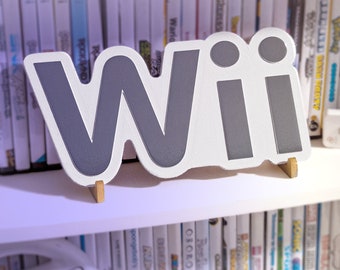 Engraved Nintendo Wii Logo Sign – Clean Modern Gaming Display