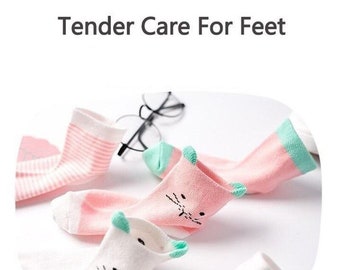 Calcetines de bebé adorables y acogedores para los dedos de los pies pequeños - 5 pares