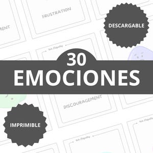 Cartes de pictogrammes/émotions et sentiments, pour enfants et adultes, en anglais