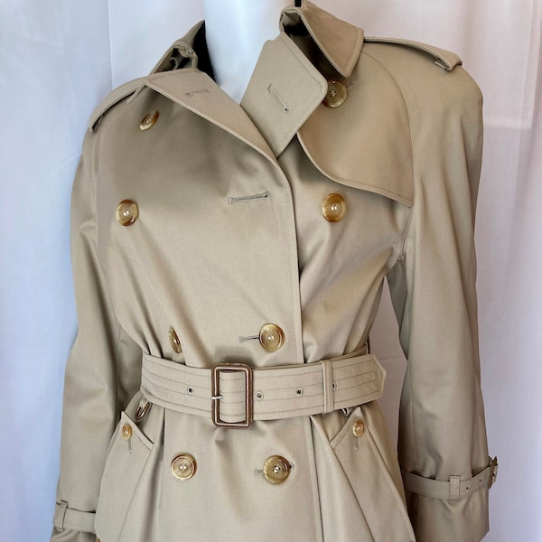 Superb klassische Vintage Aquascutum langer Trenchcoat Trenchcoat tadellosem Zustand