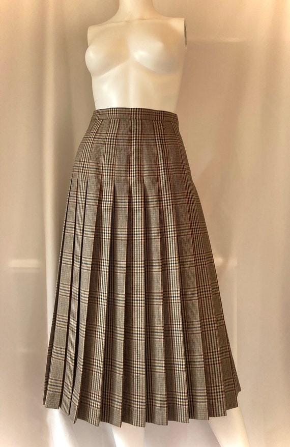 Kinloch Anderson vintage tweed pleated skirt immac