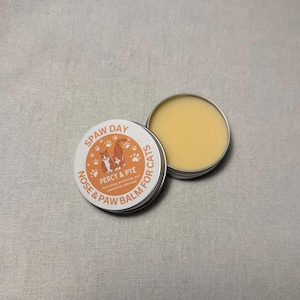 Pet Paw Balm | paw butter, organic unscented, 100% natural ingredients for dry cracked paws, noses, and skin, for cats and dogs