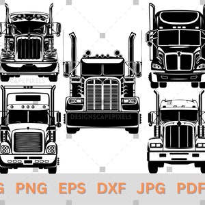 SVG Front Semi Truck Transport Truck svg Truck shirt svg Truck Cut file Truck png Big Truck Svg Big Truck Clipart Truck PNG Truck Clipart