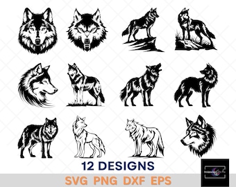 遠吠えするオオカミのシルエット svg、シンプルなオオカミ svg