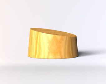 Tocado DIGITAL con bloque de sombrero estilo pendiente, 13 cm de diámetro, 7,5 cm de altura