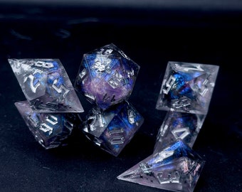 Night Swan Resin Dice Set