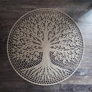 Tree of Life Mandala Crochet Pattern PDF, English Only, Diagram, No Written Pattern