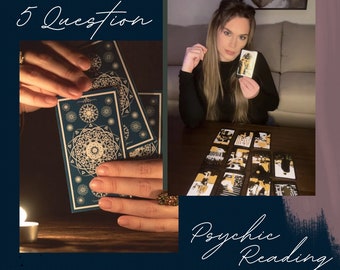 5 Question Psychic Reading | Tarot Reading | Same Day