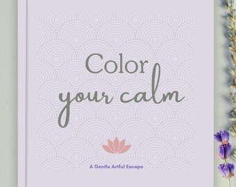 Personalized Adult Coloring Book | Custom Photo Sketch, Name Outline, Mindfulness Gift