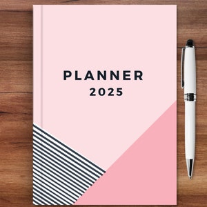 2025 Hardcover Planner: 8.5x11, Weekly & Monthly, Habit Tracker