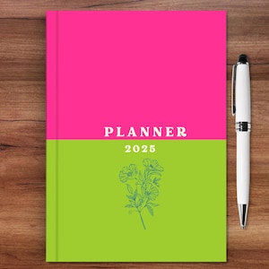 2025 Monthly Planner: Color Block Hardcover, Habit Tracker (8.5x11&quot;)