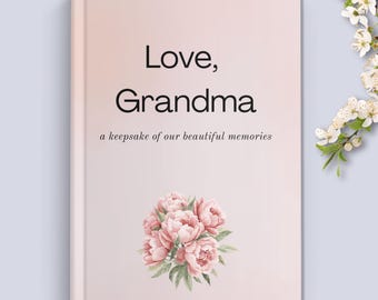 Grandma Memory Book | Guided Prompts Keepsake Photo Album for Grandparent Gift