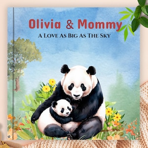 Personalized Gift for Mom, Custom Storybook for Mom from child,A Love As Big As the Sky book, 1st Mothers Day Gift,Baby shower keepsake gift