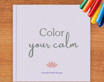 Custom Photo Sketch Coloring Book | Personalized Adult Self-Care Gift