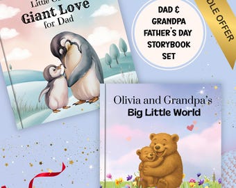 Personalized Dad Grandpa Storybook Set | Father's Day Gift From Child