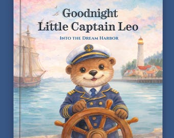 Personalized Bedtime Book for Toddlers | Custom Baby Book With Name | First Birthday Gift | Nautical Baby Boy Book | Goodnight Storybook