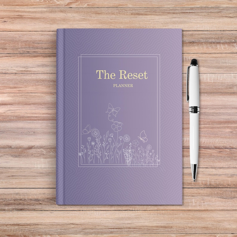 Self Care Journal | Wellness Journal |Stress Relief Happiness Wellness Planner| Mental Health Gratitude Journal Undated Planner|Gift for Her