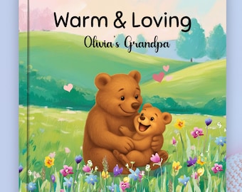 Personalized Grandpa Storybook Gift: Watercolor Keepsake from Grandchild