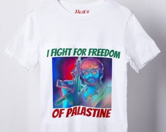 T-shirt pro-Palestina, regalo antisionismo comunista socialista per la libertà, t-shirt HasanAbi, regali anti-islamofobia, vestiario rivoluzionario