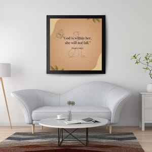 Christian Wall Art | Printable Bible Verse | Scripture Poster | Faith Decor | Aesthetic Christian Print for Women | Digital Download