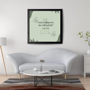Christian Wall Art | Printable Bible Verse | Scripture Poster | Faith Decor | Aesthetic Christian Print for Women | Digital Download