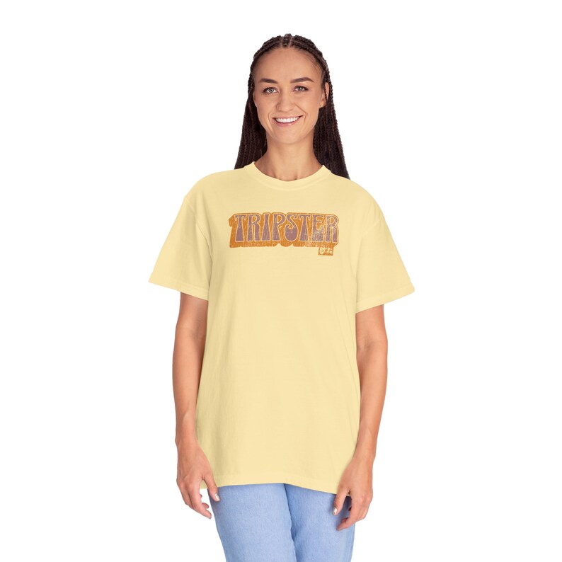 PEREGRINE TRIPSTER }}} Cooles Garment-Dyed T-shirt, Shirt für Reisende, Entdecker, Nomaden, Wanderer Bild 7