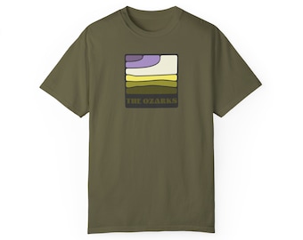 PEREGRINE }}} Cooles Garment-Dyed T-shirt, Shirt für den Reisenden, Entdecker, Nomaden, Wanderer