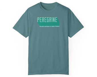 PEREGRINE }}} Cooles Garment-Dyed T-shirt, Shirt für den Reisenden, Entdecker, Nomaden, Wanderer