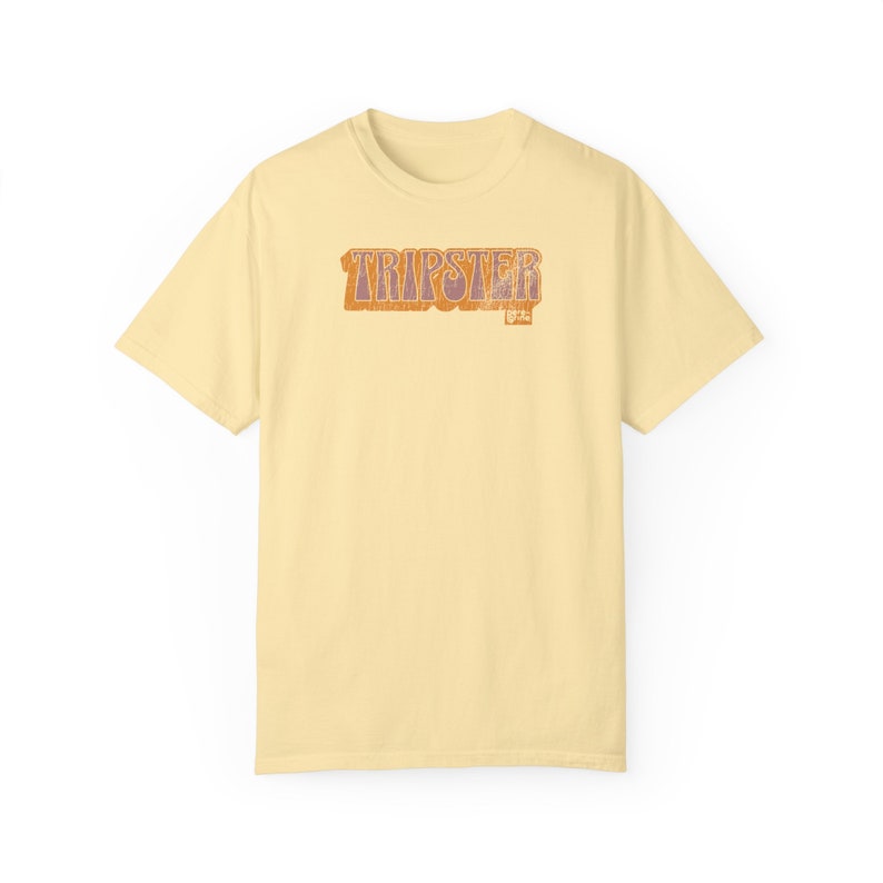 PEREGRINE TRIPSTER }}} Cooles Garment-Dyed T-shirt, Shirt für Reisende, Entdecker, Nomaden, Wanderer Bild 1